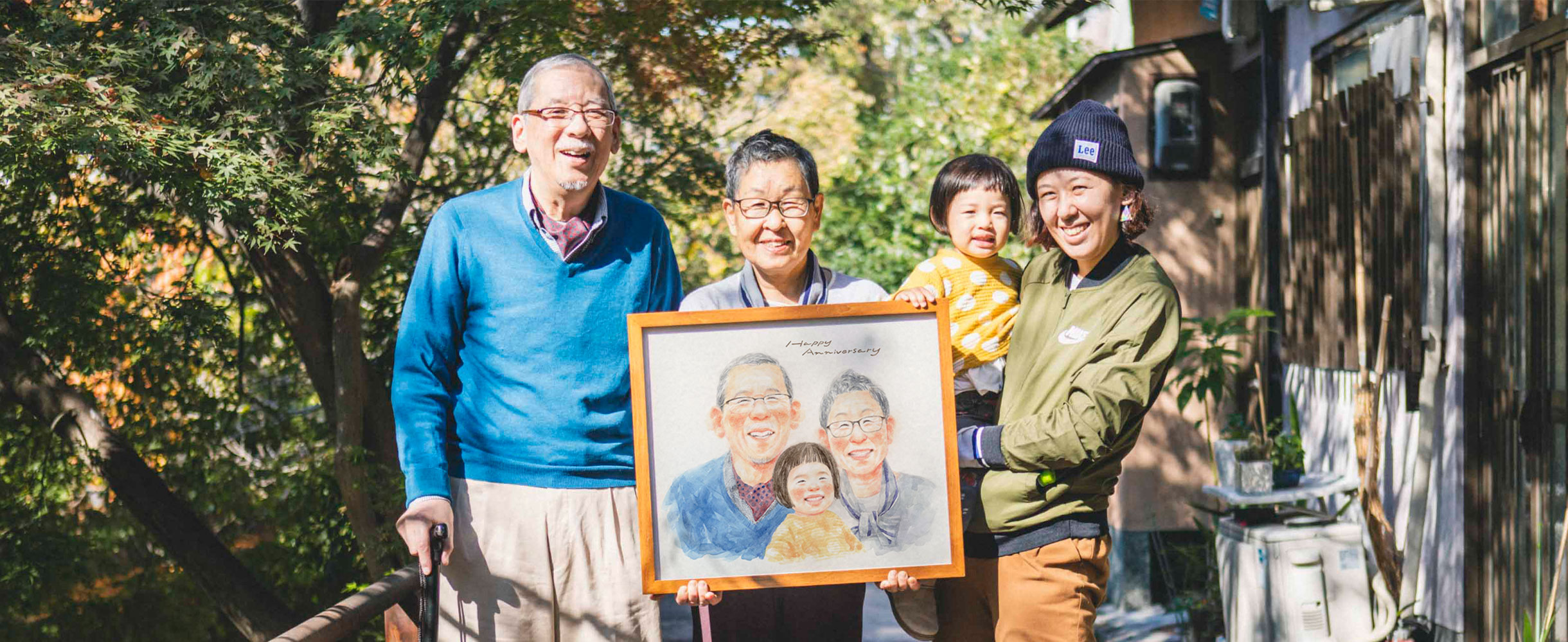 ご両親に贈る一生モノのプレゼントなら似顔絵を