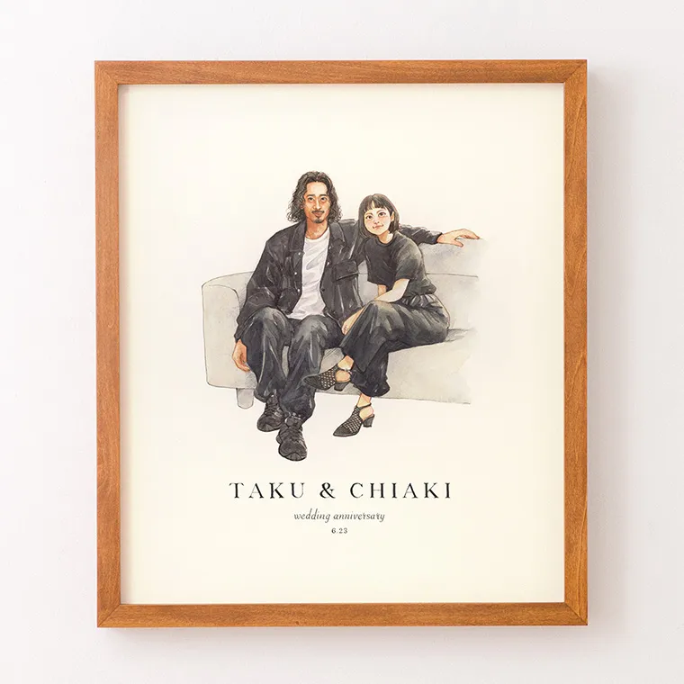 作家「フジエシュンスケ CLASSIC」のプロポーズ似顔絵