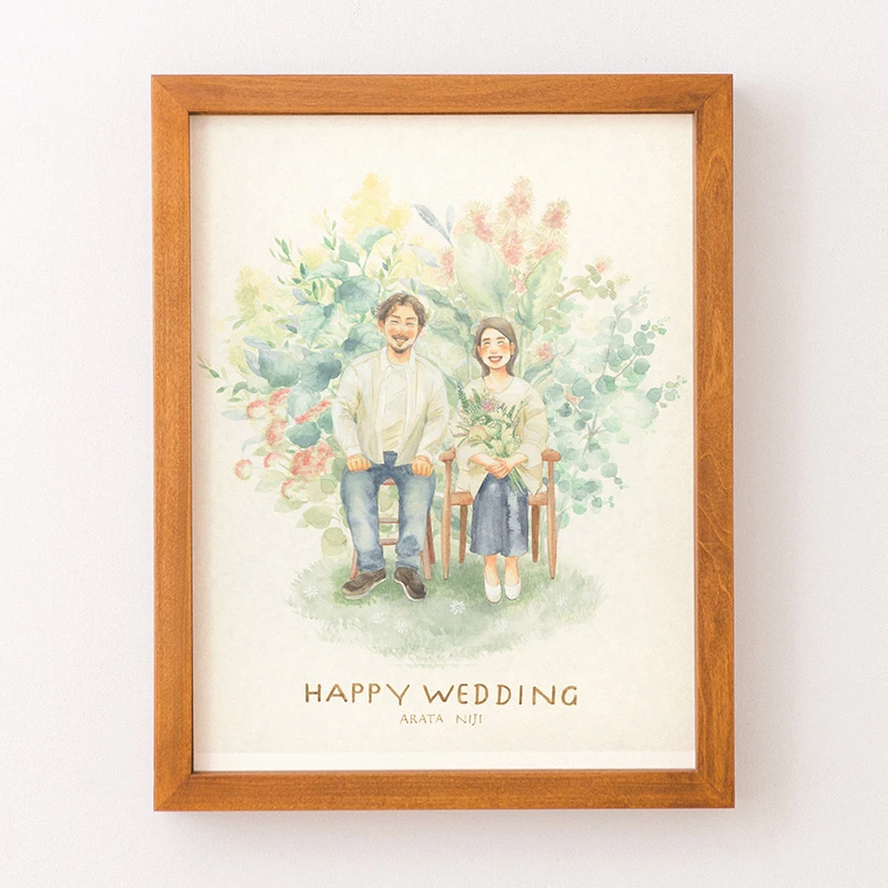 作家「彩 haconiwa」のプロポーズ似顔絵